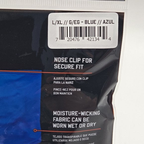 Tenacious Egodyne Work Gear Blue Cooling Neck Gaiter Bandana Cut Size L/XL - Picture 5 of 8